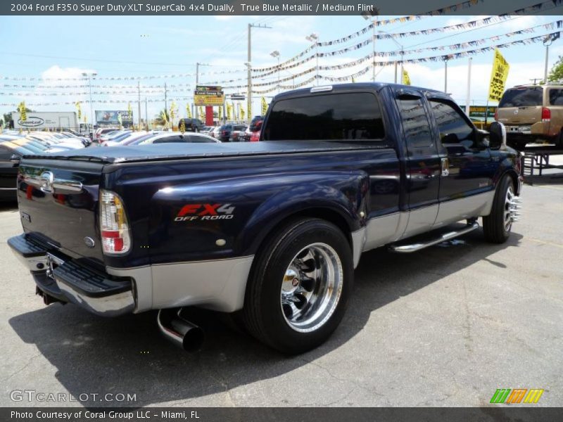 True Blue Metallic / Medium Flint 2004 Ford F350 Super Duty XLT SuperCab 4x4 Dually