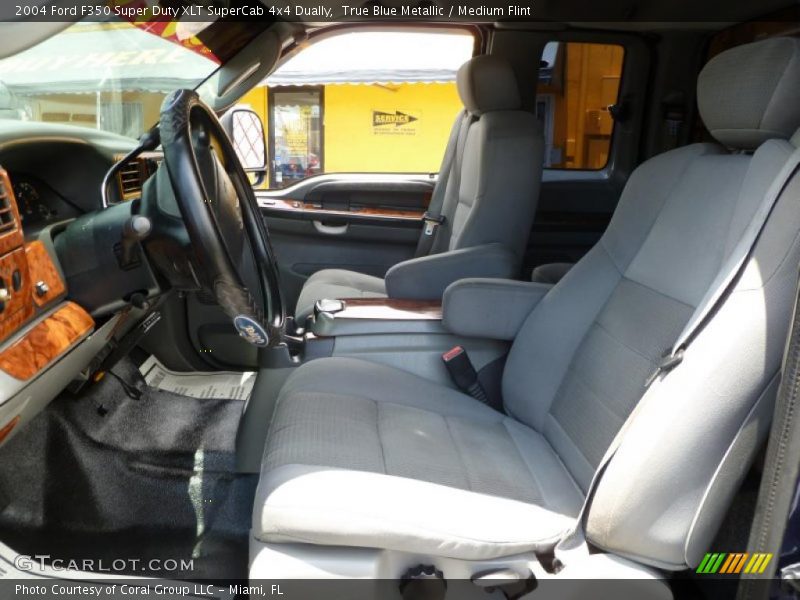 True Blue Metallic / Medium Flint 2004 Ford F350 Super Duty XLT SuperCab 4x4 Dually
