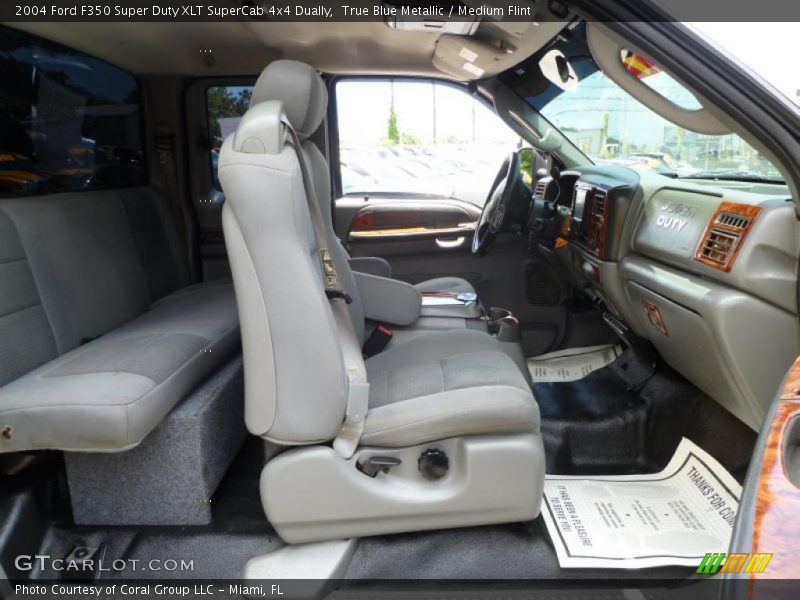 True Blue Metallic / Medium Flint 2004 Ford F350 Super Duty XLT SuperCab 4x4 Dually
