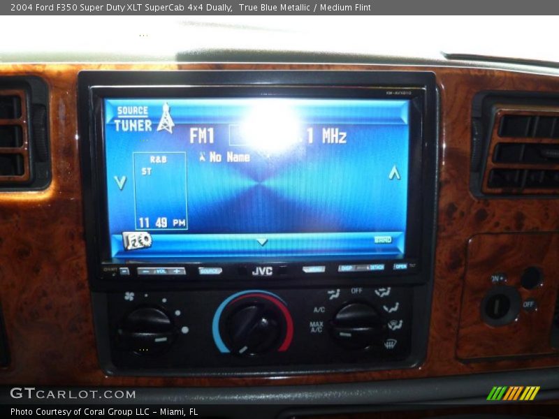 True Blue Metallic / Medium Flint 2004 Ford F350 Super Duty XLT SuperCab 4x4 Dually