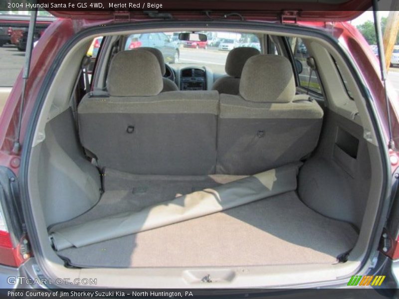 Merlot Red / Beige 2004 Hyundai Santa Fe GLS 4WD