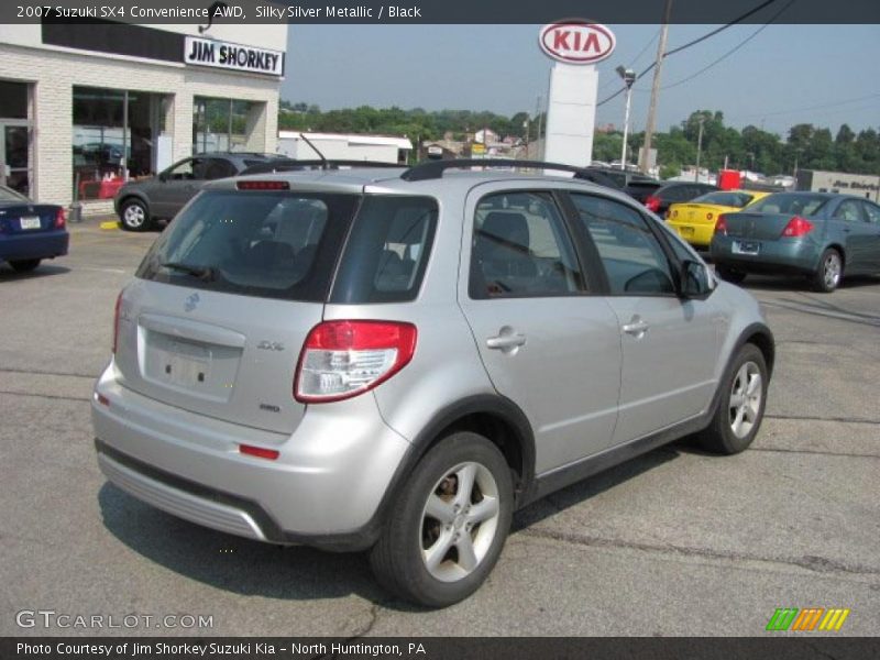 Silky Silver Metallic / Black 2007 Suzuki SX4 Convenience AWD