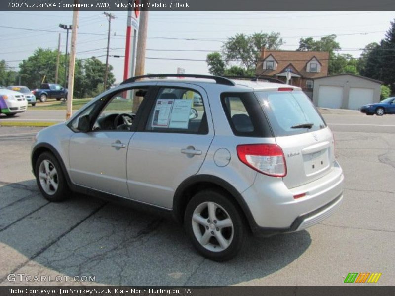 Silky Silver Metallic / Black 2007 Suzuki SX4 Convenience AWD