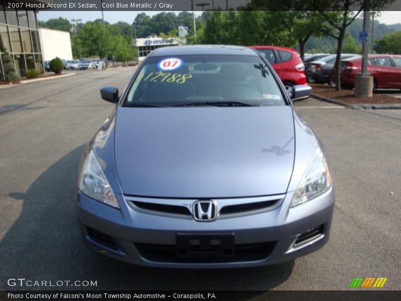 Cool Blue Metallic / Gray 2007 Honda Accord EX Sedan