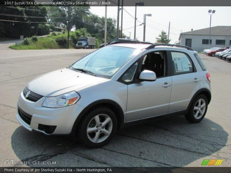 Silky Silver Metallic / Black 2007 Suzuki SX4 Convenience AWD