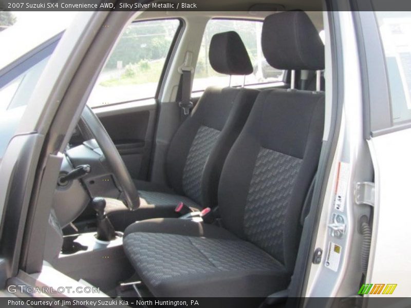 Silky Silver Metallic / Black 2007 Suzuki SX4 Convenience AWD