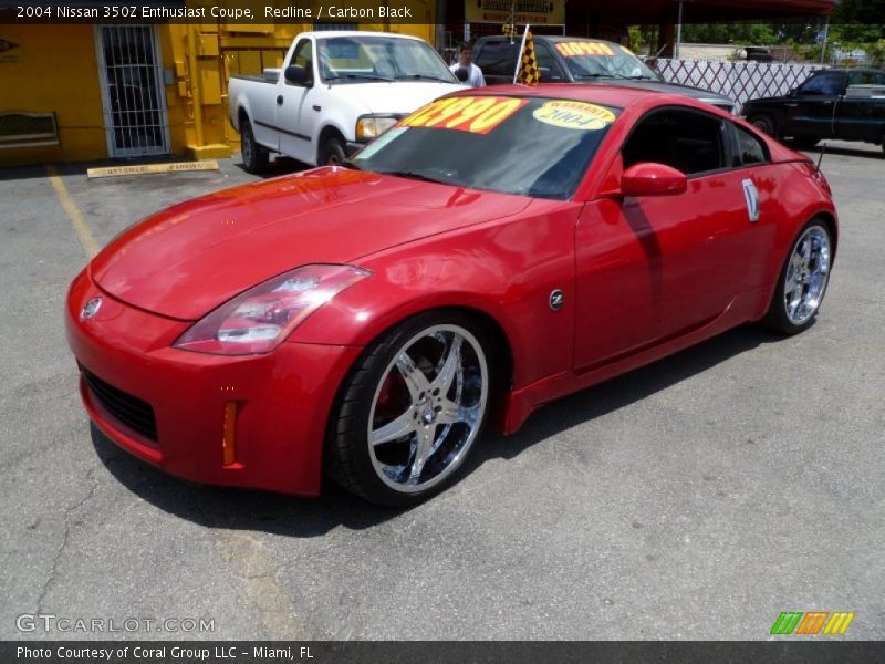 Redline / Carbon Black 2004 Nissan 350Z Enthusiast Coupe