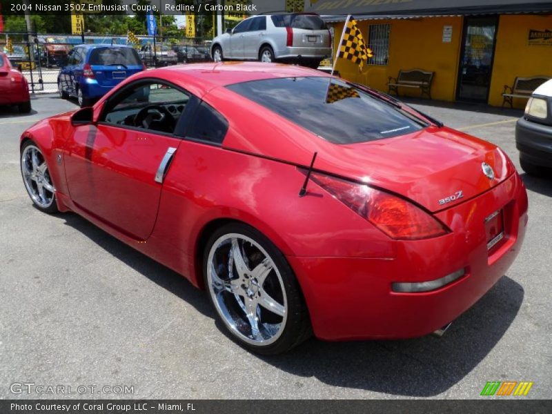 Redline / Carbon Black 2004 Nissan 350Z Enthusiast Coupe