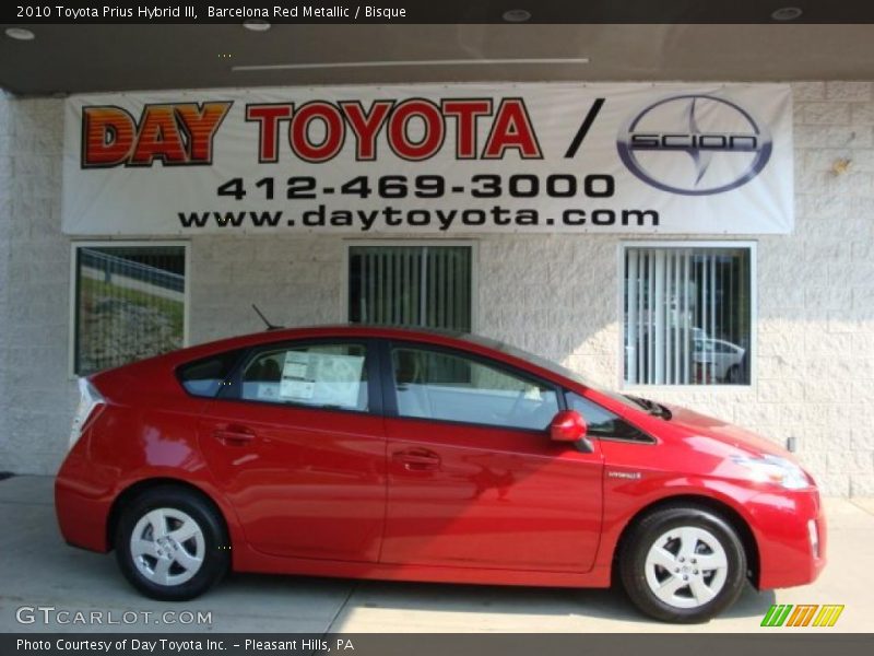 Barcelona Red Metallic / Bisque 2010 Toyota Prius Hybrid III