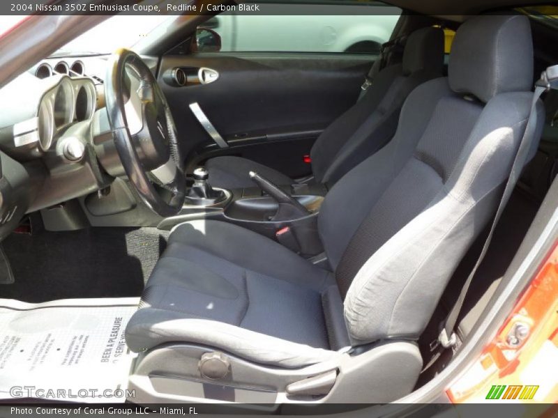 Redline / Carbon Black 2004 Nissan 350Z Enthusiast Coupe