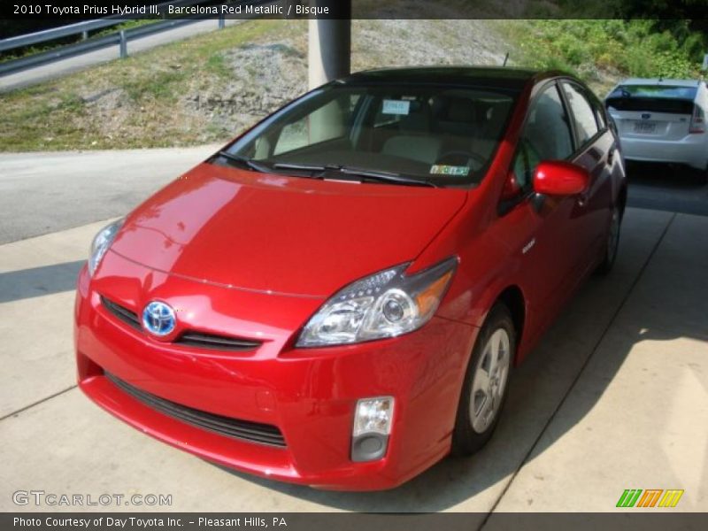 Barcelona Red Metallic / Bisque 2010 Toyota Prius Hybrid III
