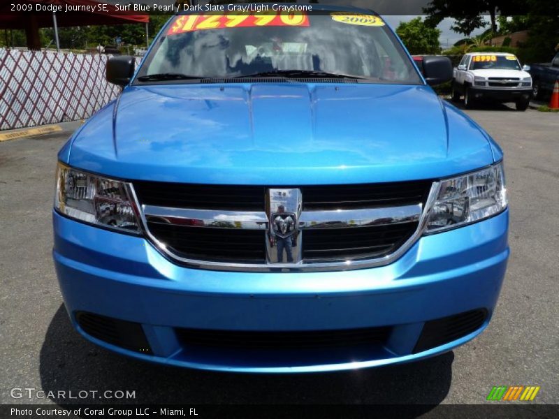 Surf Blue Pearl / Dark Slate Gray/Light Graystone 2009 Dodge Journey SE