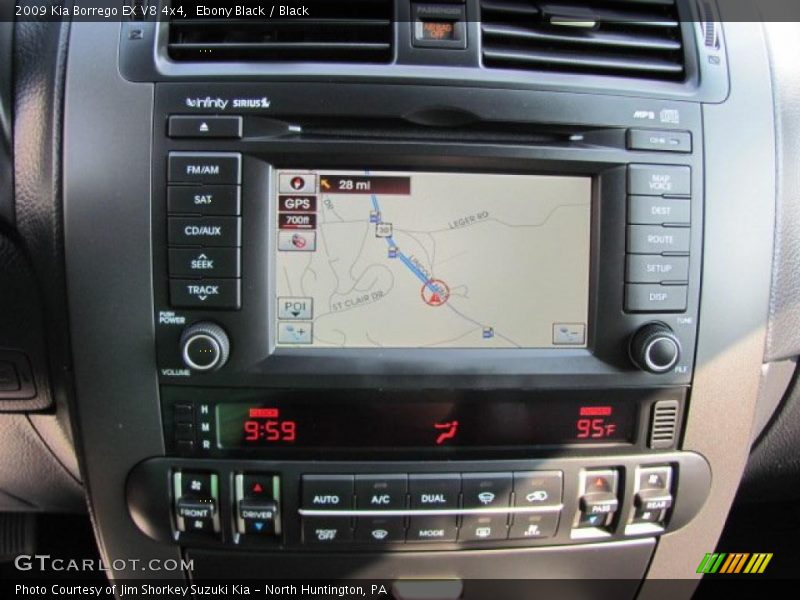 Ebony Black / Black 2009 Kia Borrego EX V8 4x4