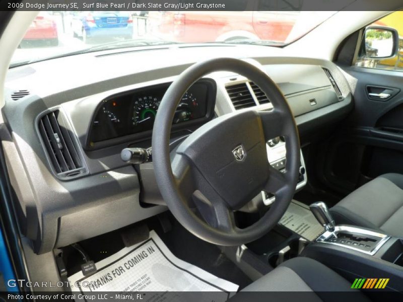 Surf Blue Pearl / Dark Slate Gray/Light Graystone 2009 Dodge Journey SE
