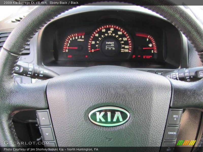 Ebony Black / Black 2009 Kia Borrego EX V8 4x4