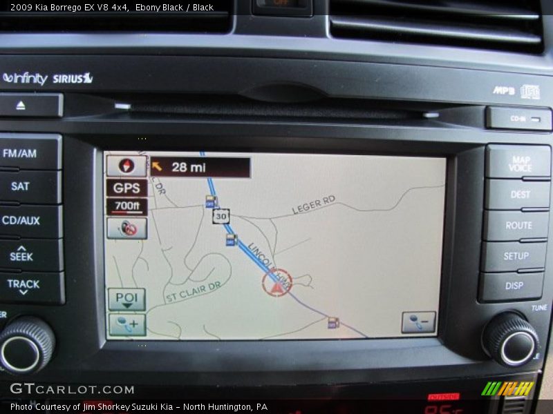 Ebony Black / Black 2009 Kia Borrego EX V8 4x4