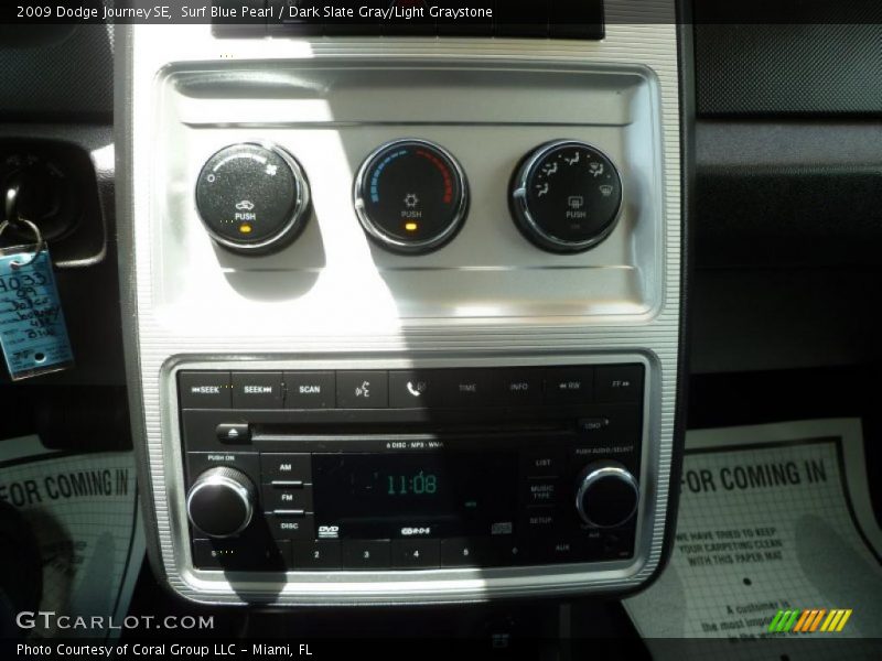 Surf Blue Pearl / Dark Slate Gray/Light Graystone 2009 Dodge Journey SE