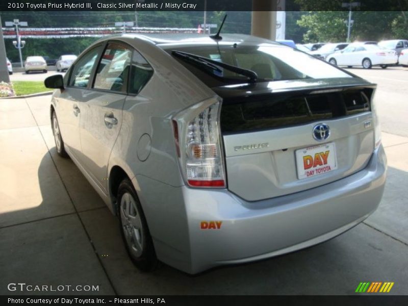 Classic Silver Metallic / Misty Gray 2010 Toyota Prius Hybrid III