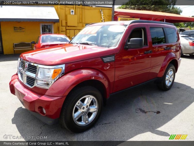 Inferno Red Crystal Pearl / Dark Khaki/Medium Khaki 2007 Dodge Nitro SLT