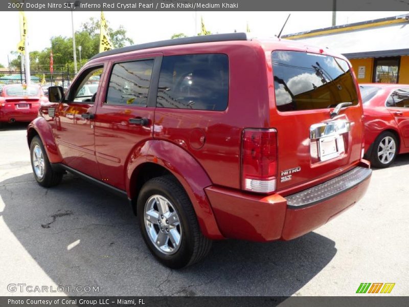 Inferno Red Crystal Pearl / Dark Khaki/Medium Khaki 2007 Dodge Nitro SLT
