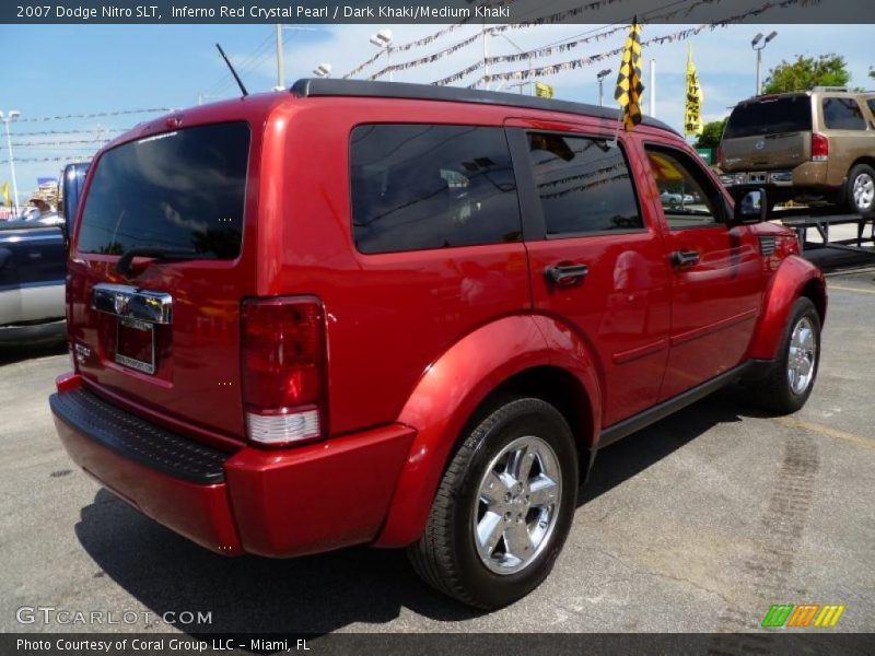 Inferno Red Crystal Pearl / Dark Khaki/Medium Khaki 2007 Dodge Nitro SLT