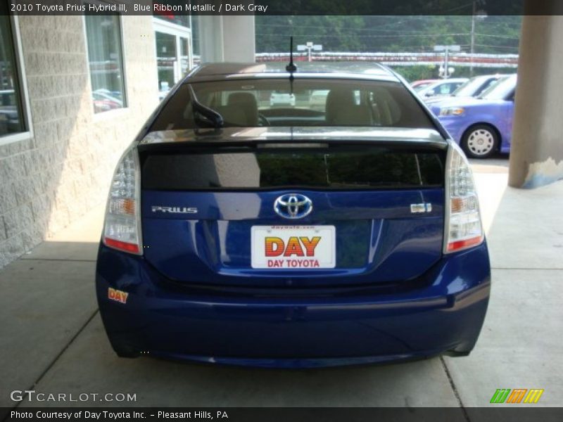 Blue Ribbon Metallic / Dark Gray 2010 Toyota Prius Hybrid III
