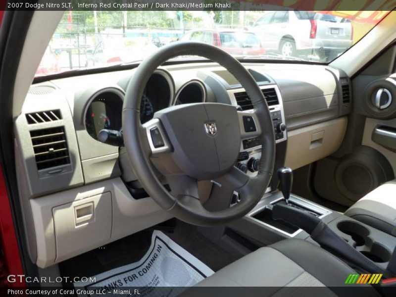 Inferno Red Crystal Pearl / Dark Khaki/Medium Khaki 2007 Dodge Nitro SLT