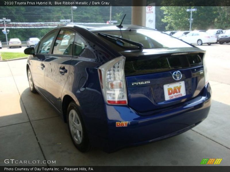 Blue Ribbon Metallic / Dark Gray 2010 Toyota Prius Hybrid III