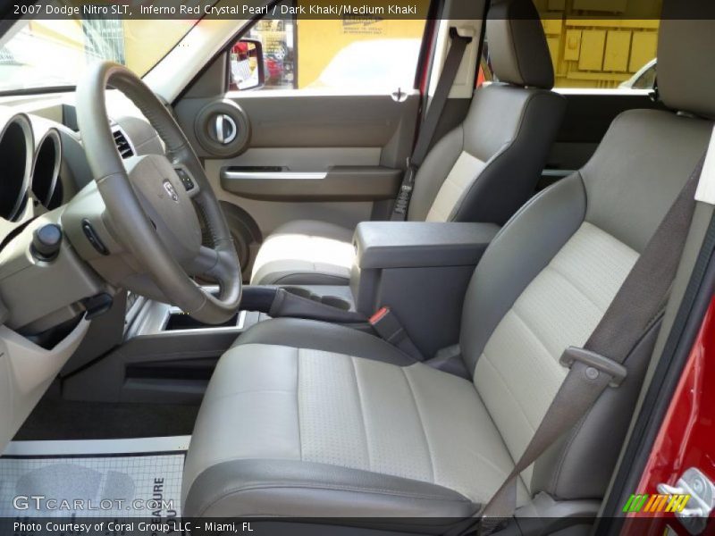 Inferno Red Crystal Pearl / Dark Khaki/Medium Khaki 2007 Dodge Nitro SLT
