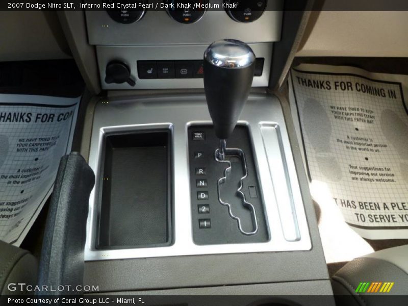Inferno Red Crystal Pearl / Dark Khaki/Medium Khaki 2007 Dodge Nitro SLT