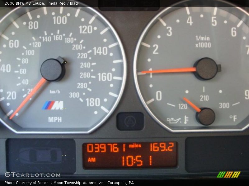 Imola Red / Black 2006 BMW M3 Coupe