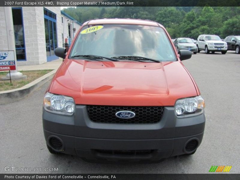 Blazing Copper Metallic / Medium/Dark Flint 2007 Ford Escape XLS 4WD