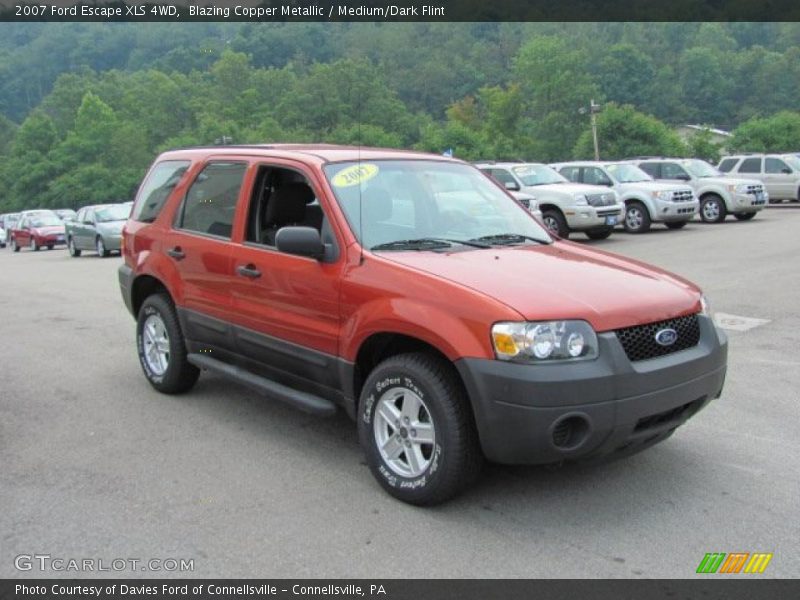 Blazing Copper Metallic / Medium/Dark Flint 2007 Ford Escape XLS 4WD