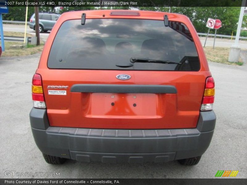 Blazing Copper Metallic / Medium/Dark Flint 2007 Ford Escape XLS 4WD