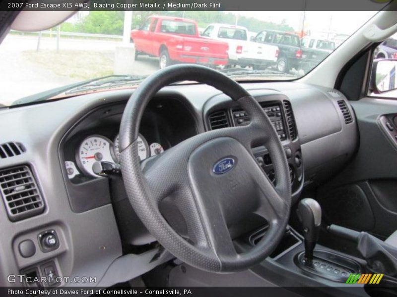 Blazing Copper Metallic / Medium/Dark Flint 2007 Ford Escape XLS 4WD