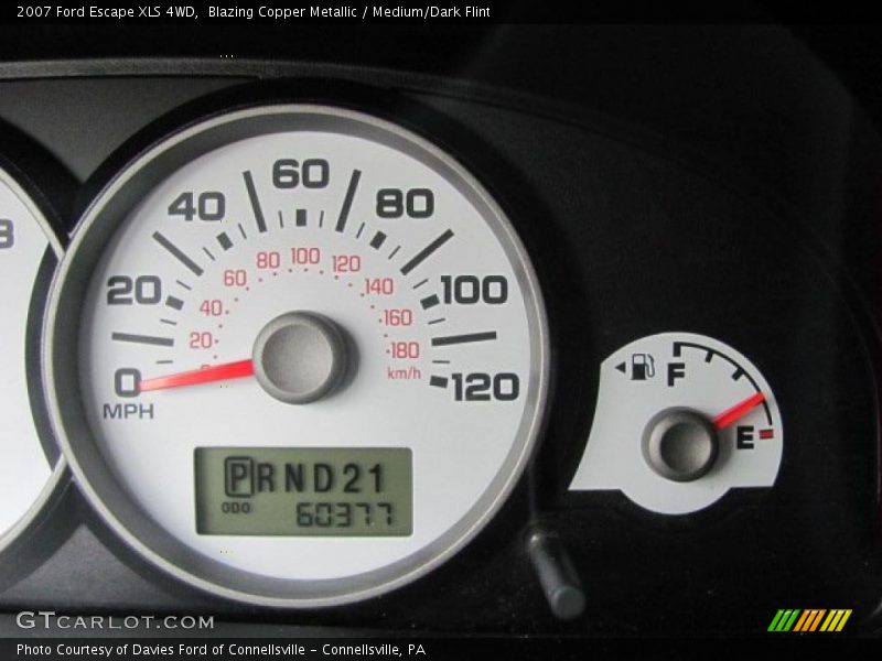 Blazing Copper Metallic / Medium/Dark Flint 2007 Ford Escape XLS 4WD