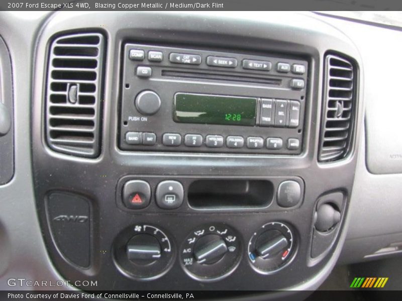 Blazing Copper Metallic / Medium/Dark Flint 2007 Ford Escape XLS 4WD