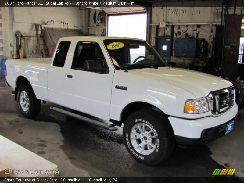 Oxford White / Medium Dark Flint 2007 Ford Ranger XLT SuperCab 4x4