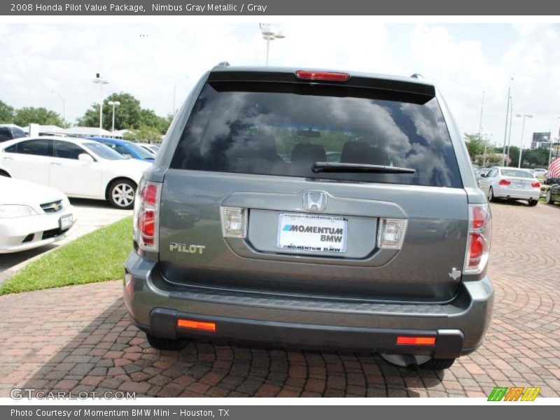 Nimbus Gray Metallic / Gray 2008 Honda Pilot Value Package