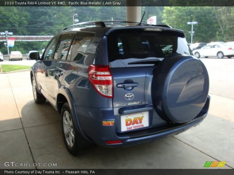 Pacific Blue Metallic / Ash Gray 2010 Toyota RAV4 Limited V6 4WD