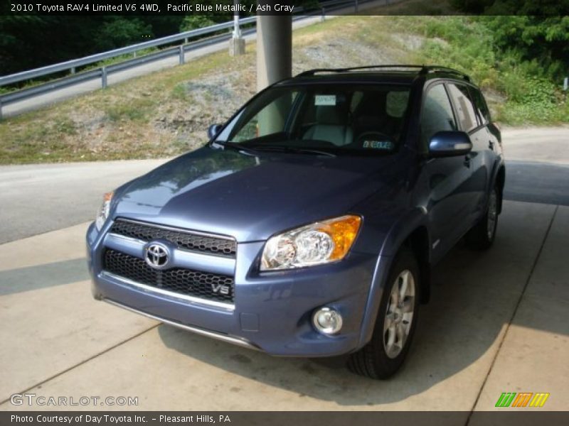 Pacific Blue Metallic / Ash Gray 2010 Toyota RAV4 Limited V6 4WD