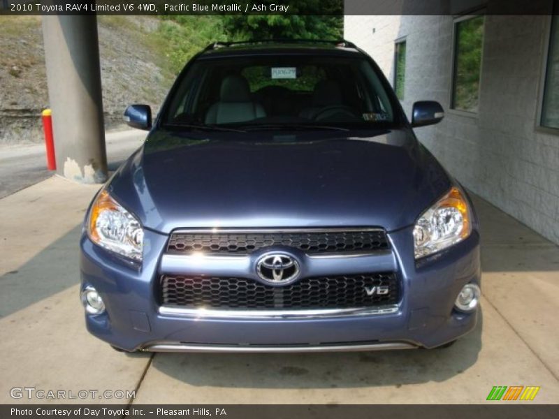 Pacific Blue Metallic / Ash Gray 2010 Toyota RAV4 Limited V6 4WD