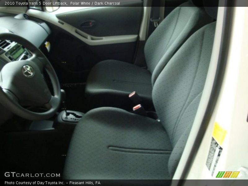 Polar White / Dark Charcoal 2010 Toyota Yaris 5 Door Liftback