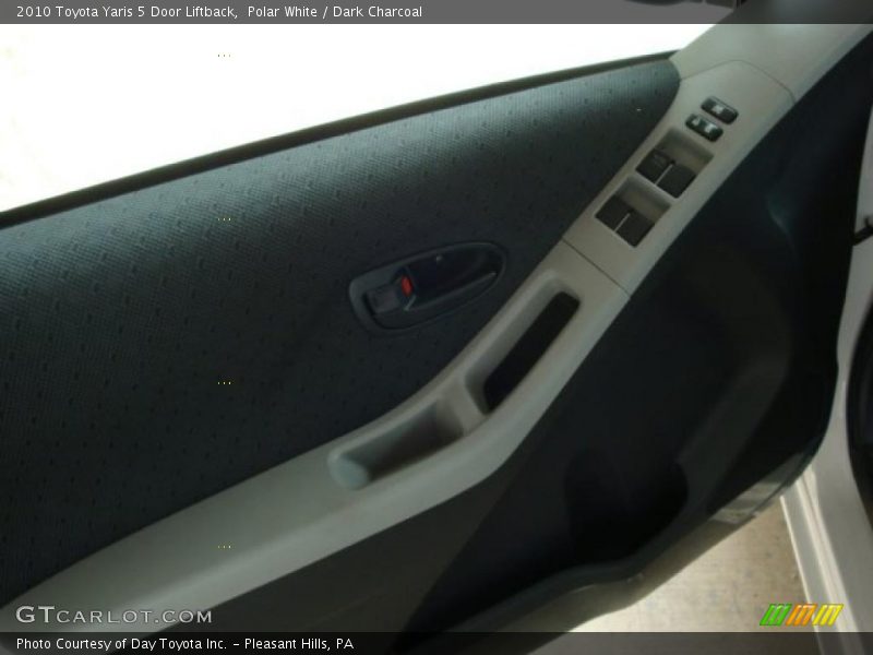 Polar White / Dark Charcoal 2010 Toyota Yaris 5 Door Liftback