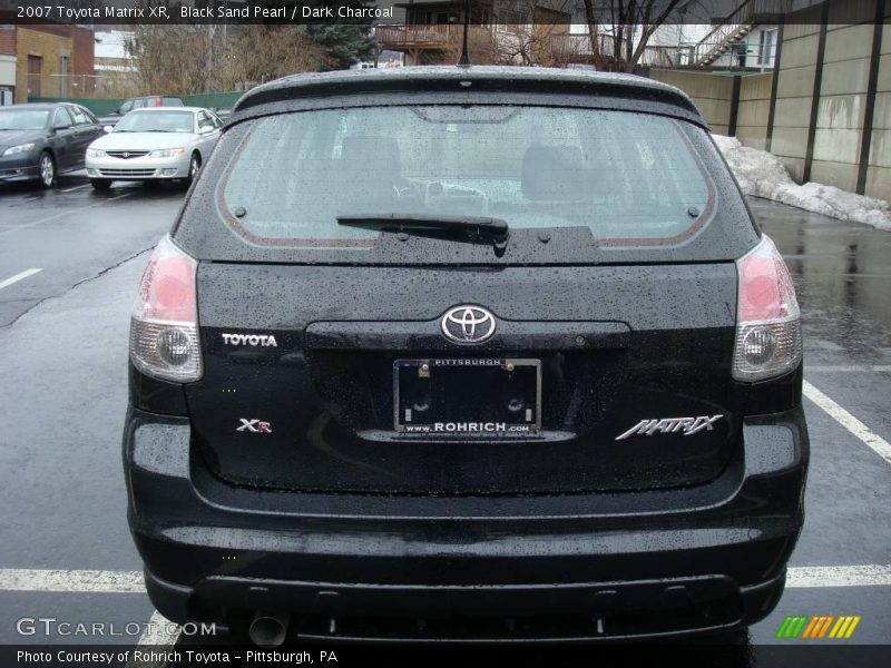 Black Sand Pearl / Dark Charcoal 2007 Toyota Matrix XR