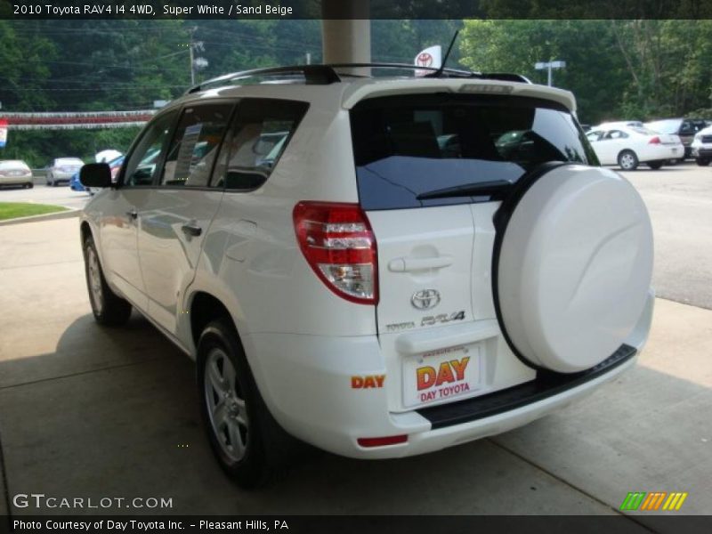 Super White / Sand Beige 2010 Toyota RAV4 I4 4WD