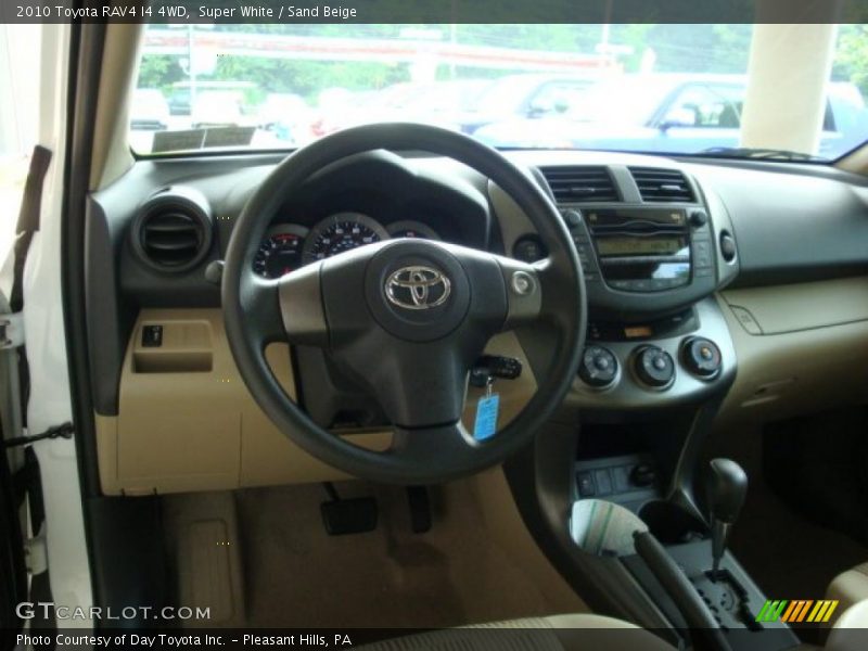 Super White / Sand Beige 2010 Toyota RAV4 I4 4WD