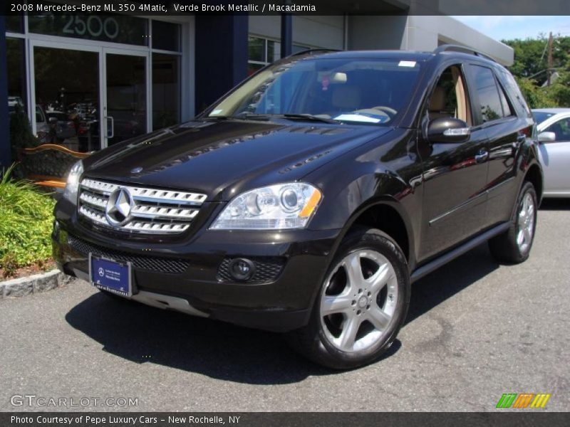 Verde Brook Metallic / Macadamia 2008 Mercedes-Benz ML 350 4Matic