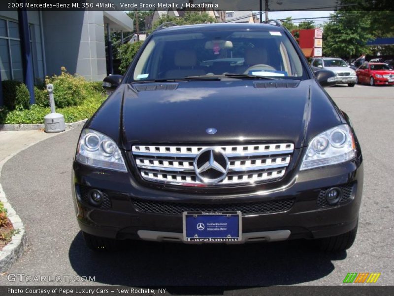 Verde Brook Metallic / Macadamia 2008 Mercedes-Benz ML 350 4Matic