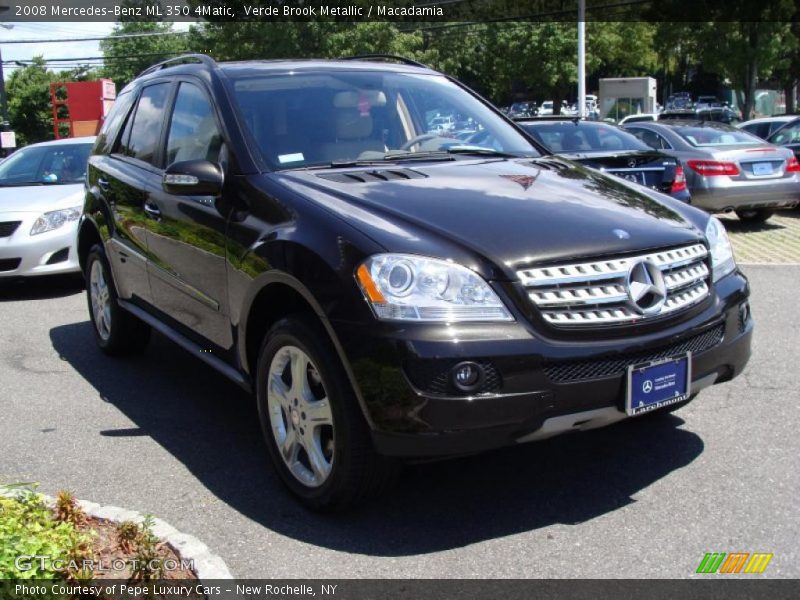 Verde Brook Metallic / Macadamia 2008 Mercedes-Benz ML 350 4Matic